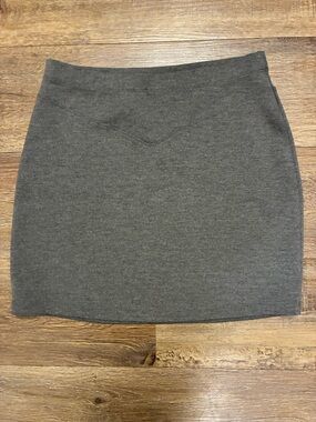 Free People Charcoal Knit Mini Skirt